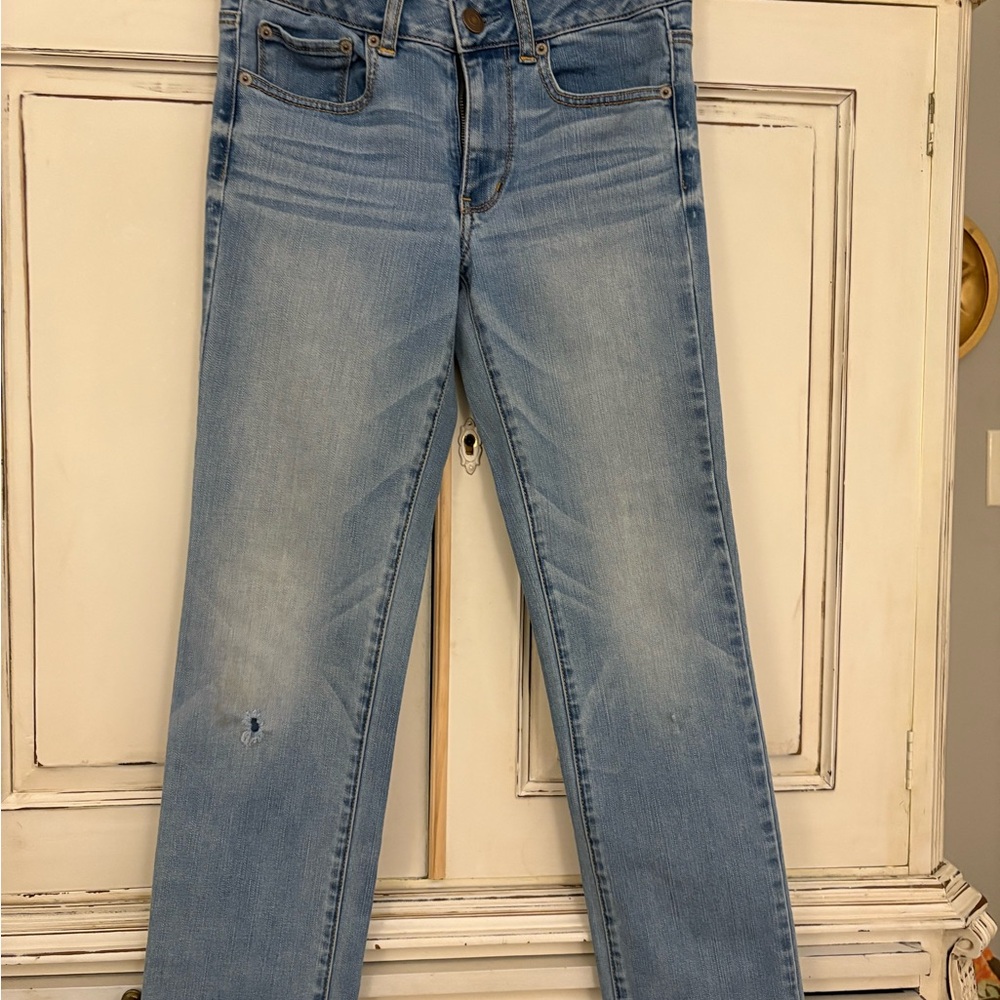American Eagle Outfitters Blue Straight Leg Jeans